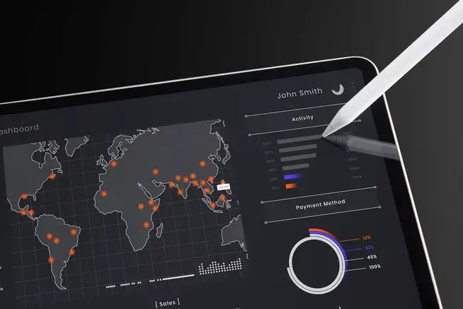 AI-enhanced business dashboard
